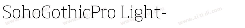 SohoGothicPro Light字体转换